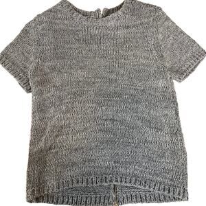 H&M Gray Short Sleeve Sweater Top